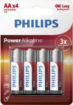 Philips Power Alkaline B4 AA ceruza E91 4 db (12/karton)