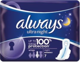 Always Egészségügyi betét Ultra Night 7