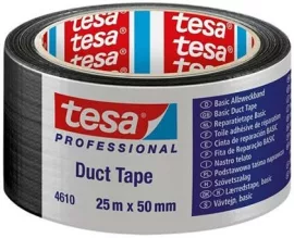 Tesa Basic Duct Tape 25m*50mm fekete ragasztószalag (6/karton)