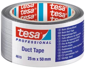 Tesa Basic Duct Tape 25m*50mm ezüst ragasztószalag (6/karton) Tesa Basic Duct Tape 25m*50mm ezüst ragasztószalag (6/karton)
