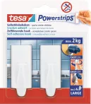 Tesa Powerstrips nagy trend akasztók fehér 2db (6/karton) Tesa Powerstrips nagy trend akasztók fehér 2db (6/karton)