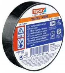 Tesa SPVC szigetelőszalag fekete 20m*19mm (10/karton)