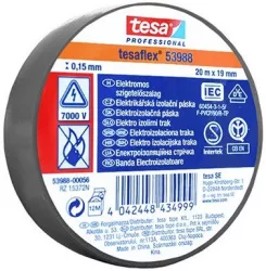 Tesa SPVC szigetelőszalag szürke 20m*19mm (10/karton) Tesa SPVC szigetelőszalag szürke 20m*19mm (10/karton)
