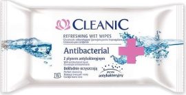 Cleanic frissítő törlőkendő - Antibacterial 15 lapos (24/karton)