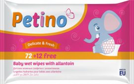 Petino nedves baba törlőkendő 84 lap (14/karton)
