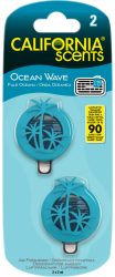 California Scents  mini diffúzer OCEAN WAVE 2 db-os autóillatosító 3 ml (4 db/doboz, 24/karton)
