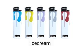 Cricket mechanikus Ice Cream öngyújtó 50 db-os mintás (50/karton)