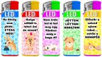   ADAMO elektronikus KUTYA mintás öngyújtó LED lámpával (50/gyűjtő, 1000/karton)