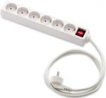   Famatel Extension With 6 Socets With 3 m Cable + Switch (10/carton)