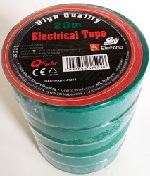 PVC PVC electrical insulating tape 20m*18mm WHITE (10/shrink, 250/carton)