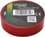 PVC Szigetelőszalag 20m*18mm PIROS (10/zsugor, 250/karton)