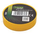 PVC Szigetelőszalag 20m*18mm SÁRGA (10/zsugor, 250/karton)