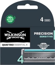 Wilkinson Quattro Titanium Sensitive férfi borotvabetét 4 db-os (10/karton)