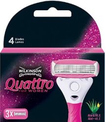 Wilkinson Quattro Women Razor Blade Refill 3 pcs (10 / carton)