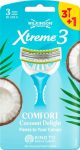   Wilkinson XTREME3 Beauty Coconut Delight 3+1 Disposable Razors for Women (10/carton)