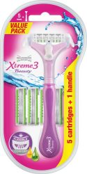 Wilkinson Xtreme3 Beauty Hybrid Clampack női borotva készülék + 5 betét (5/karton)