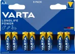 Varta Longlife Power AA B8 ceruza elem 8 db (20/karton)
